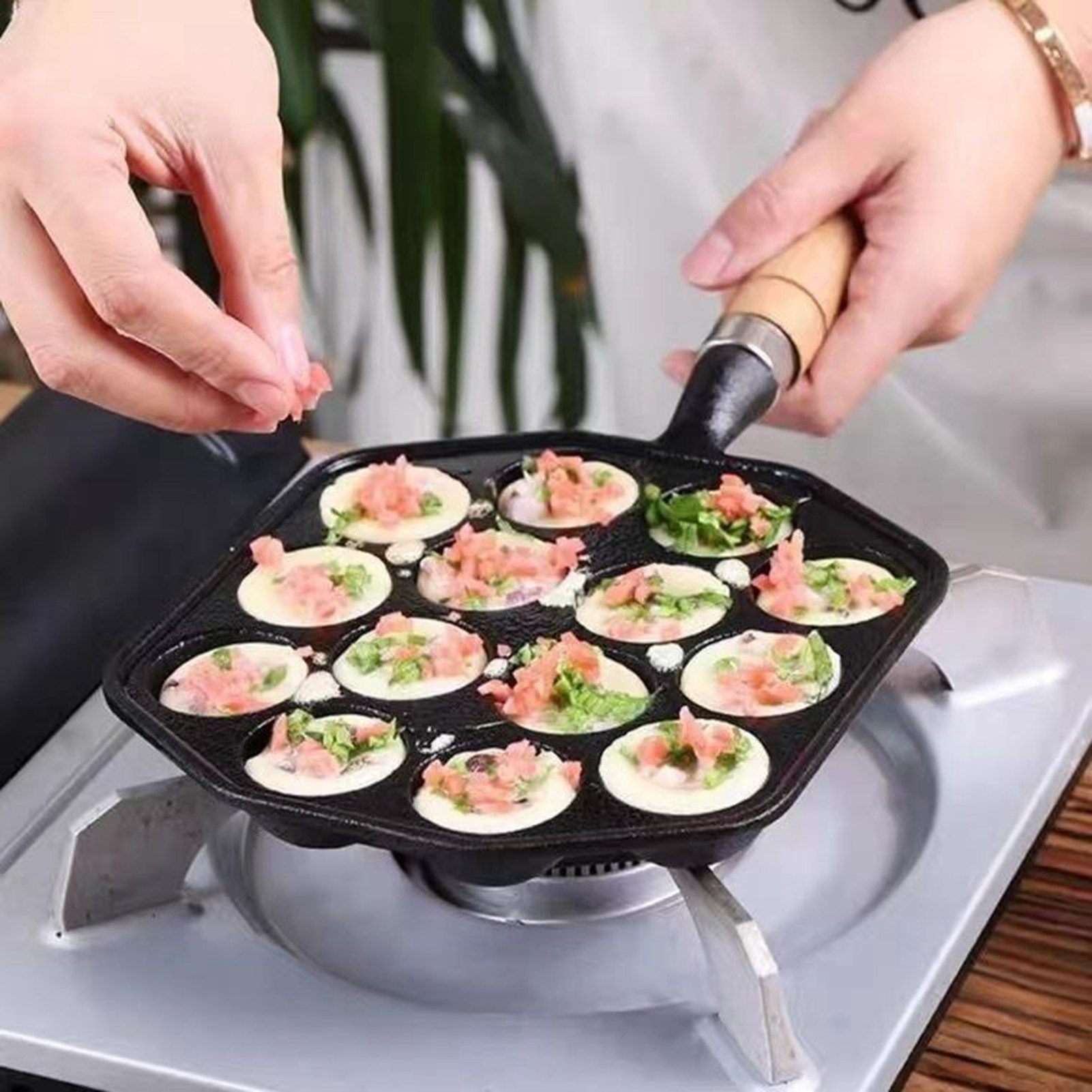 Takoyaki Grill Pan Easy To Cle - Takoyaki Grill Plate ulasan dan harga